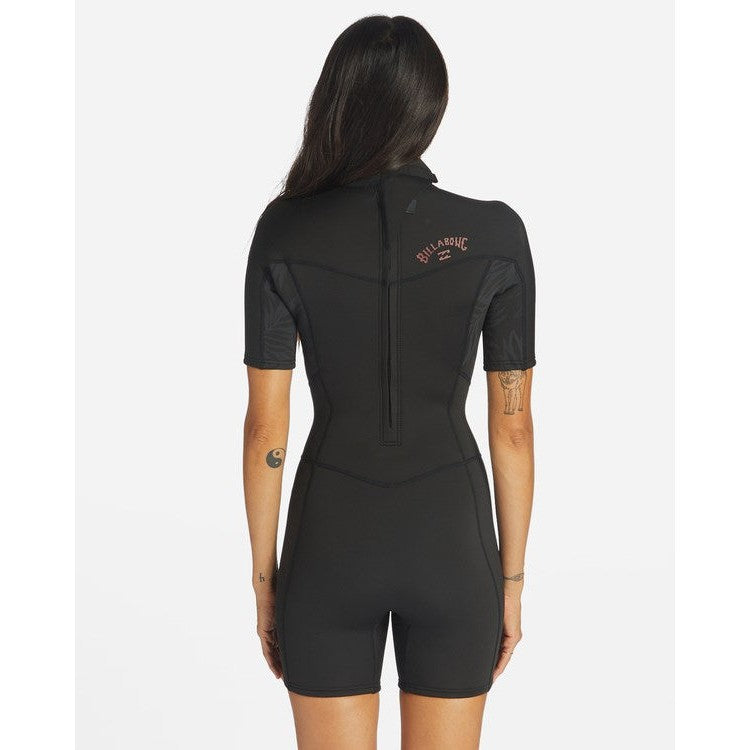 Billabong Wetsuits 2/2mm Synergy - Short-sleeved back zip springsuit for women